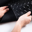 Diamond Pattern Heavy Duty Rubber Van Flooring Non-Slip, Impact Absorbing Prevents Scratches & Dents Excellent Sound Insulation Load Stabilisation