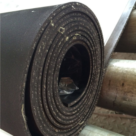 Black 1 Ply Insertion Commercial Rubber Sheet Reinforced Natural/SBR Blend, 65° Shore A Hardness, 1.4m Width, Various Thicknesses - Linear Metre