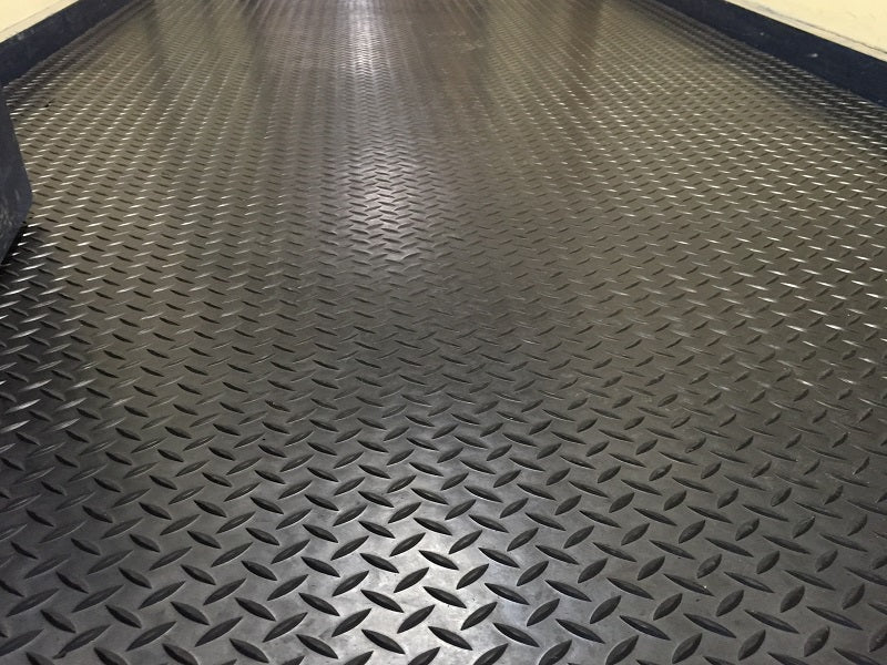 Diamond Pattern Rubber Van Flooring - Rubber Co