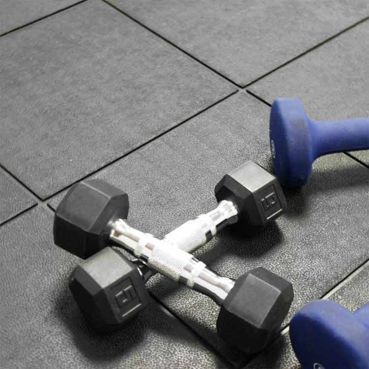 Solid Interlocking Rubber Gym Mats - Rubber Co