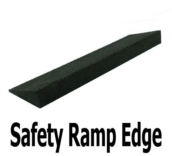 Interlocking Rubber Playground Tile with Safety Ramps - Rubber Co