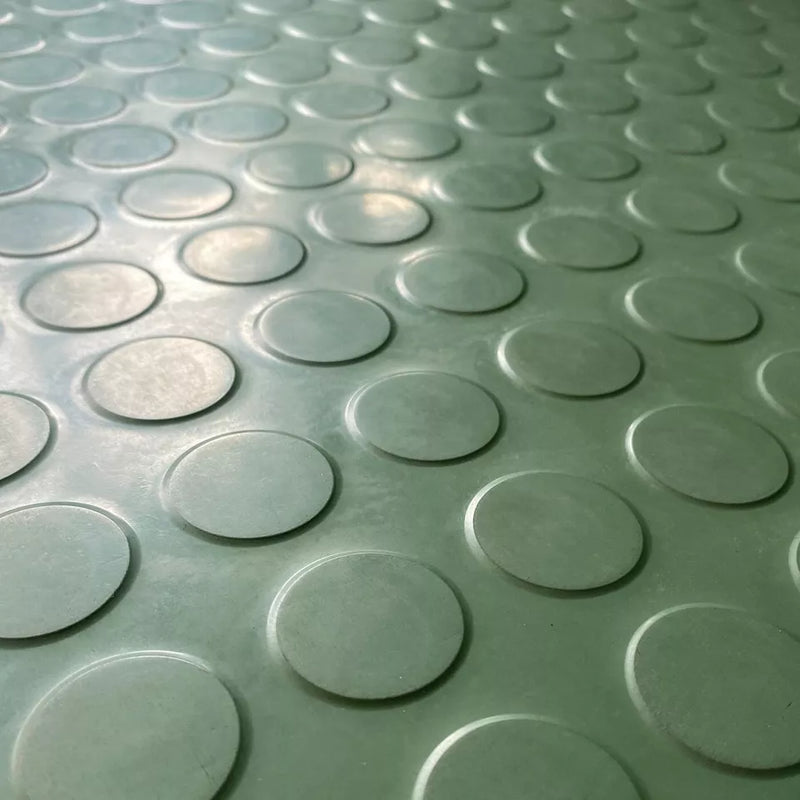 Slip Resistant 4mm Thick Studded Rubber Tiles